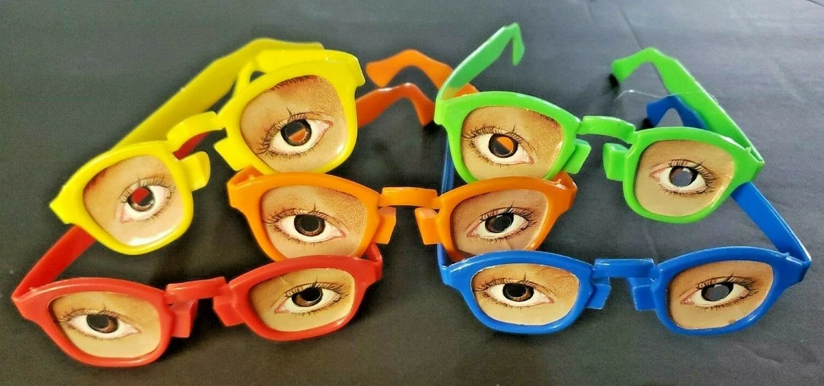 Vtg Crazy Eyes Dime Store Glasses Creative Novelty Glasses Toys