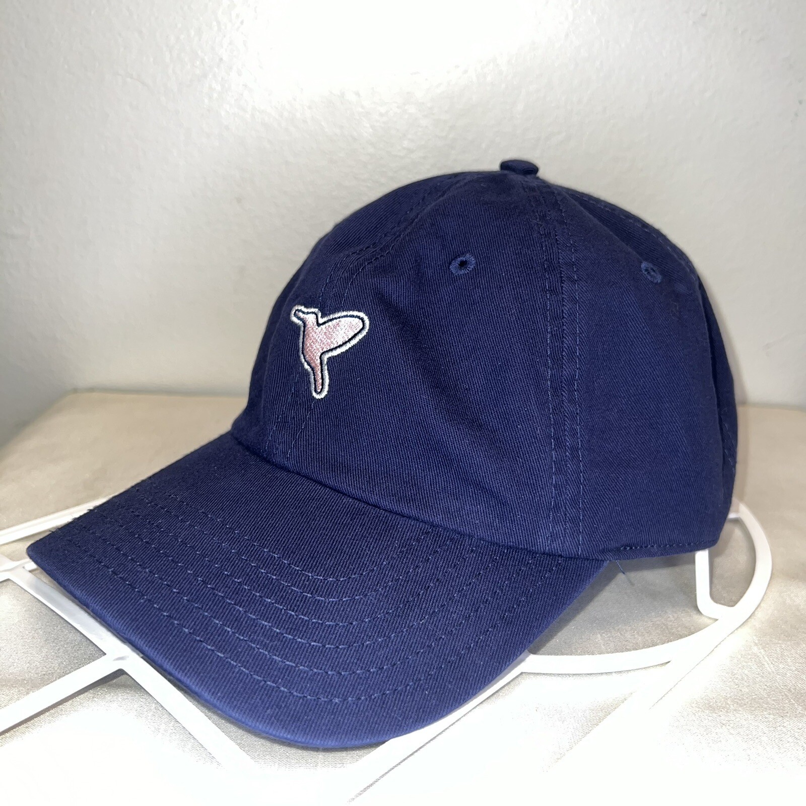 Birddogs Mens Baseball Cap Hat Free the Bird Embroidered Pink Logo Adj