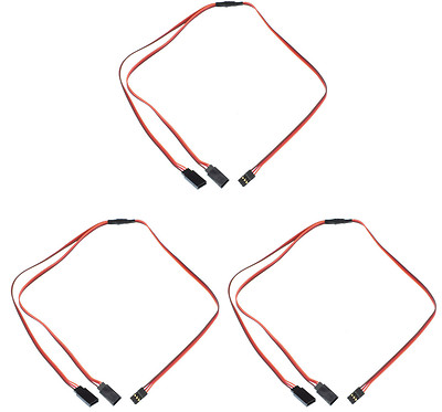 Apex RC Products JR Style 24'' / 600mm Servo Y Harness - 3 Pack #1035