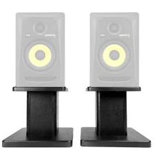 Rockville 8” Black Studio Monitor Speaker Stands For KRK ROKIT 5 G3 Monitors