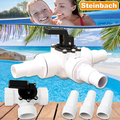 3-Wegeventil Pool Schwimmbad Pumpe Schlauchanschluss Schlauchkupplung 60025
