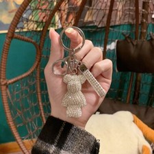 Keychains for Women Pendants Car Key Chain Ring Chains Bag Crystal Rhinestone