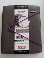 At A Glance My Week Planner With Monthly Calendars Undated Gray