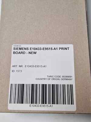 Siemens E10433-E9515-A1 Print Board / Board   New & Original Packaging