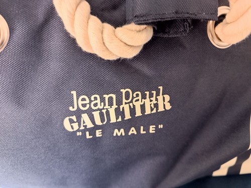 Sac Marin Jean Paul Gaultier En Toile Marine Et Beige - Neuf Sans étiquette, Taille Large