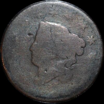 Worn, Dateless, Very Poor Grade Matron / Coronet Head Large Cent (1816-1835)