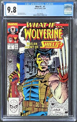 #ad What If? 7 CGC 9.8 White Pages Incredible Hulk 181 Wolverine Recap 1989 Marvel $249.00