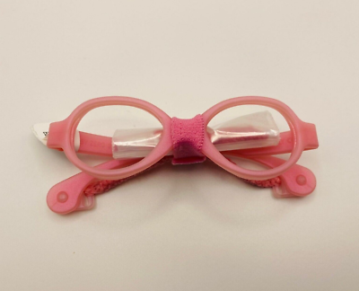 Lunettes Enfants Miraflex Italie - Monture Rose Clair Pleine - Taille 34-15
