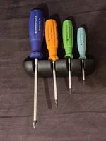 PB Swiss Tools PB 8242.RB Phillips Screwdriver Set PH0-PH3 4pc Wall Rack