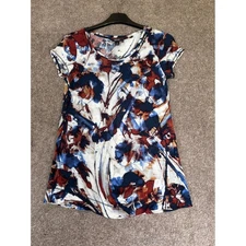 Simply Vera Vera Wang Women's Size S Abstract Floral Print Tunic Top
