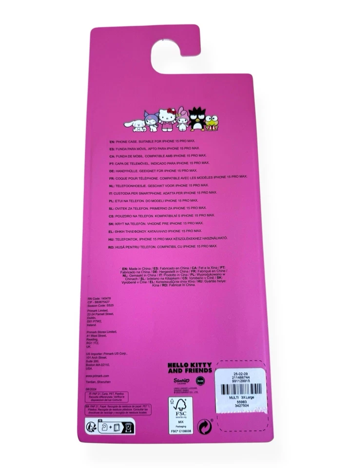 Official Sanrio Hello Kitty & Friends iPhone 15 Pro Max Case with Pearl Strap - Image 3 of 4