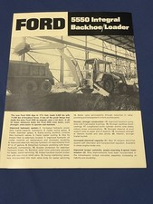 Ford Tractor 5500 Integral Backhoe Loader Dealer Sales Brochure
