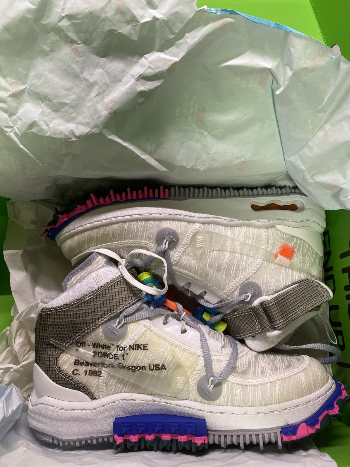 OFF WHITE X NIKE Nike x Air Force 1 Mid Off White scarpa da uomo DO6290 100 EU40 US7