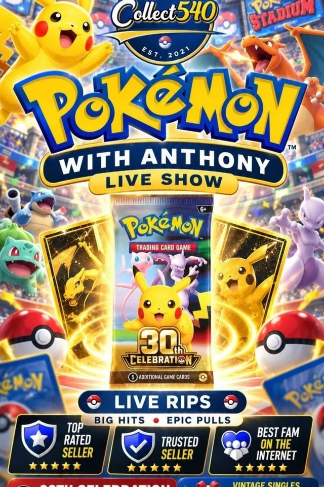 POKEMON 30TH CELEBRATION! Friday Pokemon Rips With Collect540 (10/23)