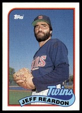 1989 Topps Jeff Reardon Minnesota Twins #775