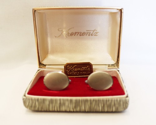 Krementz Oval 14KT Gold Overlay Cufflinks