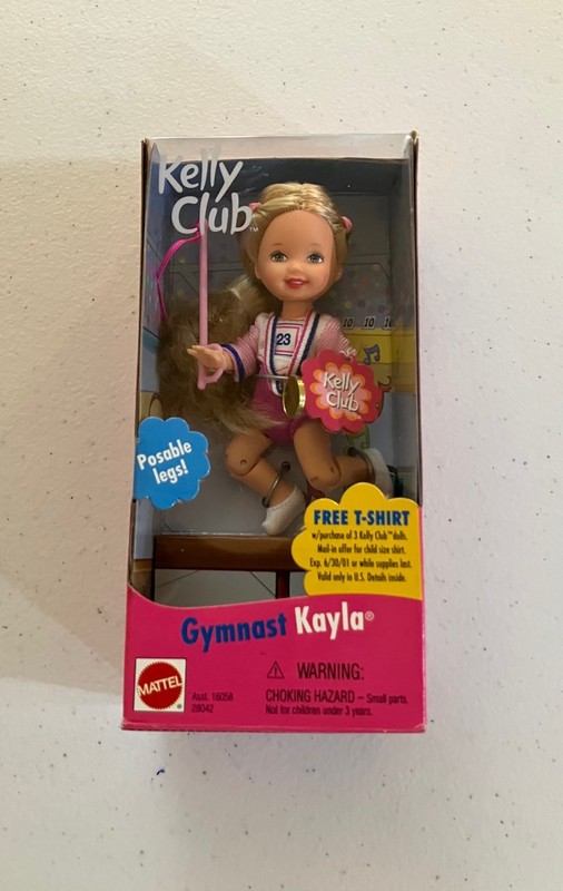 Barbie Kelly Club Gymnast Kayla W/Posable legs Mattel 2000 Vintage NIB