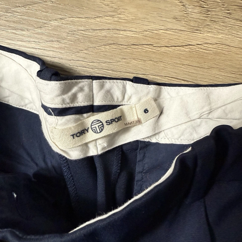 Tory Burch Sport Pants Womens 6 Navy Tech Twill Golf Performance Outdoors Ankle - Image 2 of 4