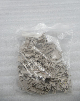 Lot of 48- Weidmuller DIN Rail Mount Terminal Block, 2 Pos, 30AWG 1608510000 ZDU