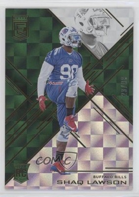 2016 Donruss Elite Elite Rookies Green 23/99 Shaq Lawson #113 Rookie RC 0a3
