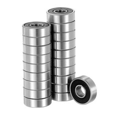 20pcs Deep Groove Ball Bearings 7x19x6mm High Carbon Steel Double Sealed ABEC1