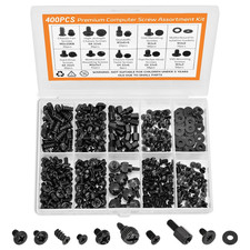 400Pcs Premium Computer Screws Kit for PC, Includes Motherboard Screws, Standoff