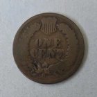 1874 Indian Head Small Cent Bronze Coin Philadelphia Mint - Circulated
