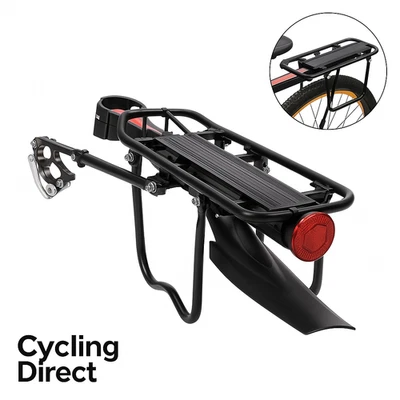 Rear Bike Rack 50kg Quick Release Seatpost Mount Luggage Carrier Light Mudguard - Image 1 of 4