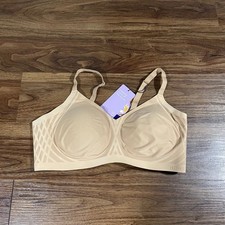 HONEYLOVE Silhouette Bra Wireless Breathable Bra Sand Size 1X 40C-D NEW
