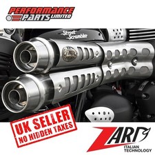 Triumph Scrambler 900 2024 Zard Six Days Stainless Slip On Exhaust Silencers