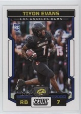 2023 Score Rookies Tiyon Evans #336 00gy