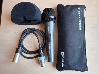 Sennheiser Mikrofon E 835 S, 2 Qualitäts-Kabel, Windschutz, Tasche