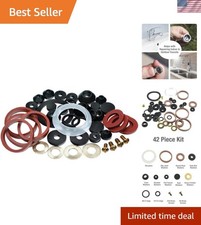 42-Piece Rubber Washer Assortment for Reliable Faucet Repairs - Complete Set