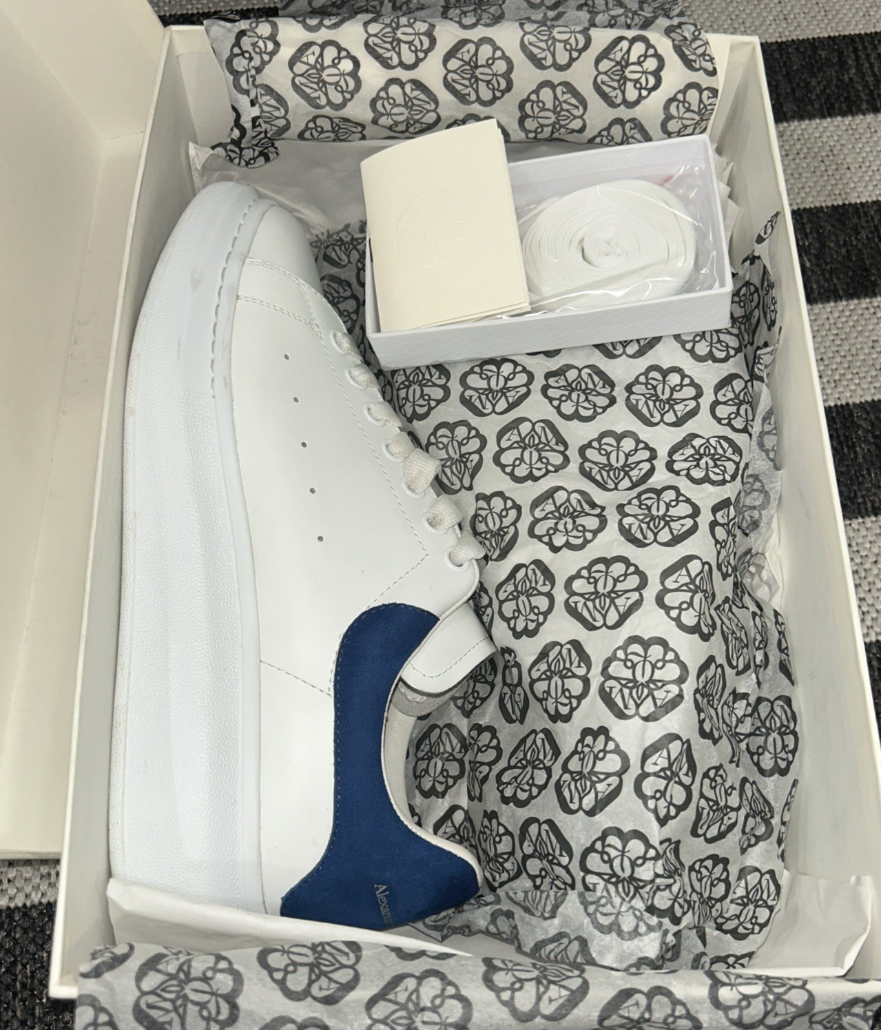 Alexander McQueen Oversized Paris Blue With Box And Size 10.5 11 43 1/2 Sneaker