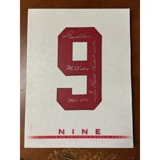 Signed Nine Gordie Howe Book Salute To Mr. Hockey Detroit Redwing NHL Autograph