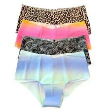 Victoria's Secret Cheeky Panties Womens Medium No Show LOT OF 4 VS Smooth Panty