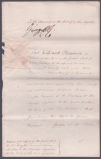 KING GEORGE IV (GREAT BRITAIN) - ROYAL WARRANT SIGNED 07/26/1813 WITH CO-SIGNERS