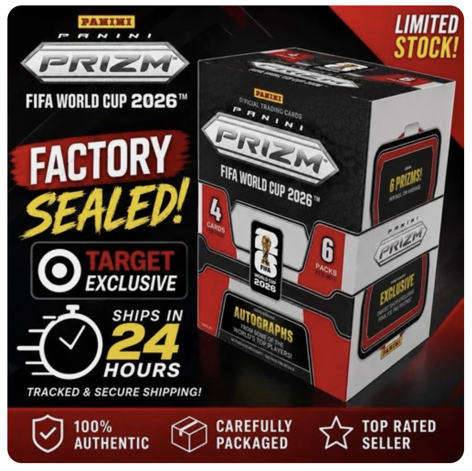 💥(1) 2026 Panini Prizm⚽️FIFA⚽️World Cup Red Blaster Box Target Factory Sealed💥