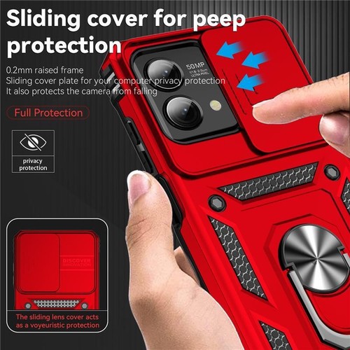 Funda a prueba de golpes con soporte de anillo para teléfono y cámara para Motorola Moto G Stylus 5G 2023 - Imagen 5 de 21