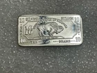 Hard To Find! 10 Gram .999 Fine Silver Bison AG Mint Money Bar
