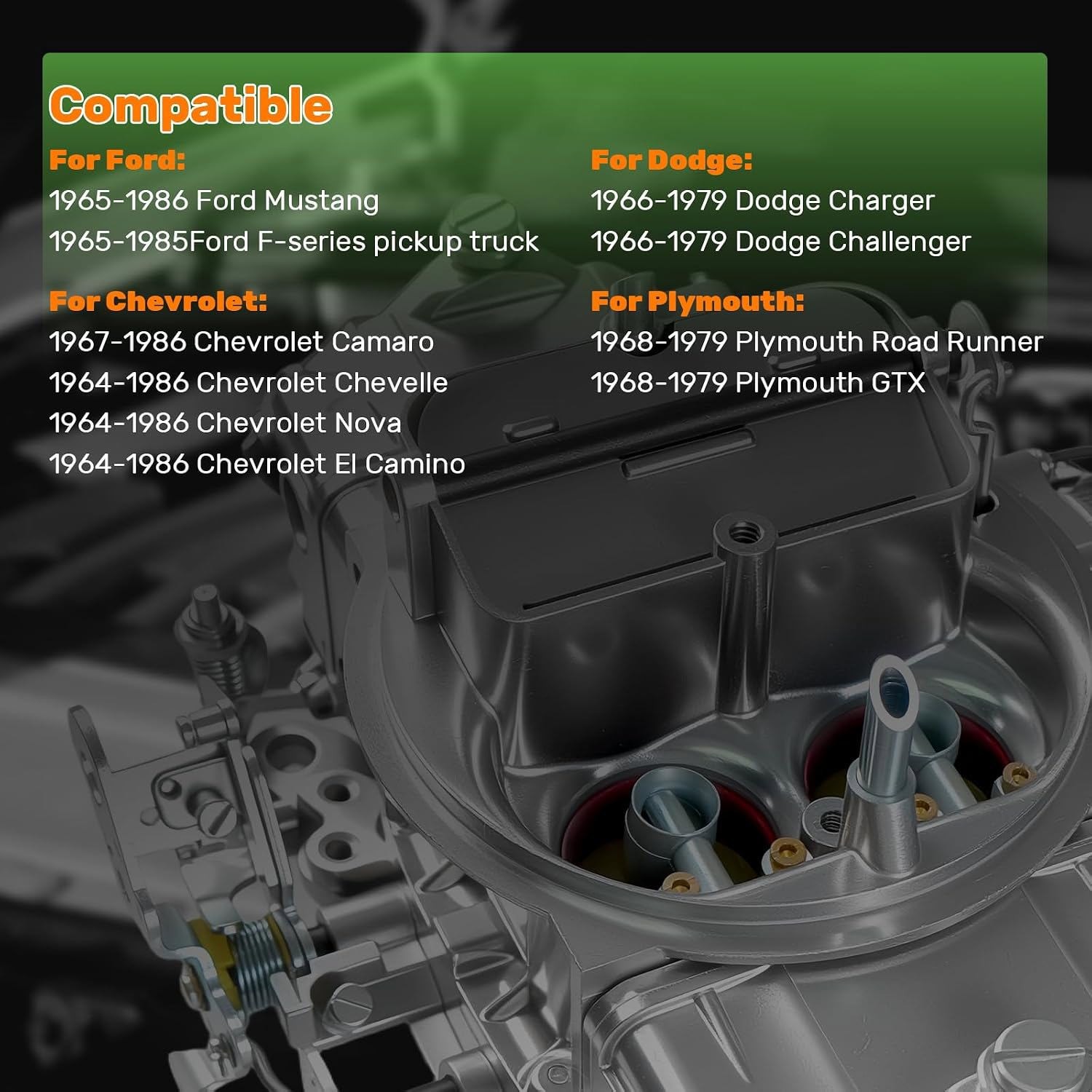 Holley 0-80458SA 알루미늄 기화기, 600 CFM, 4160 전기 초크, 스퀘어 보어 4