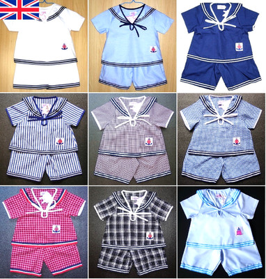 Trachten Baby Junge Matrosen Outfit Set Maritim Shorts & Top Alter 0-4 Jahre