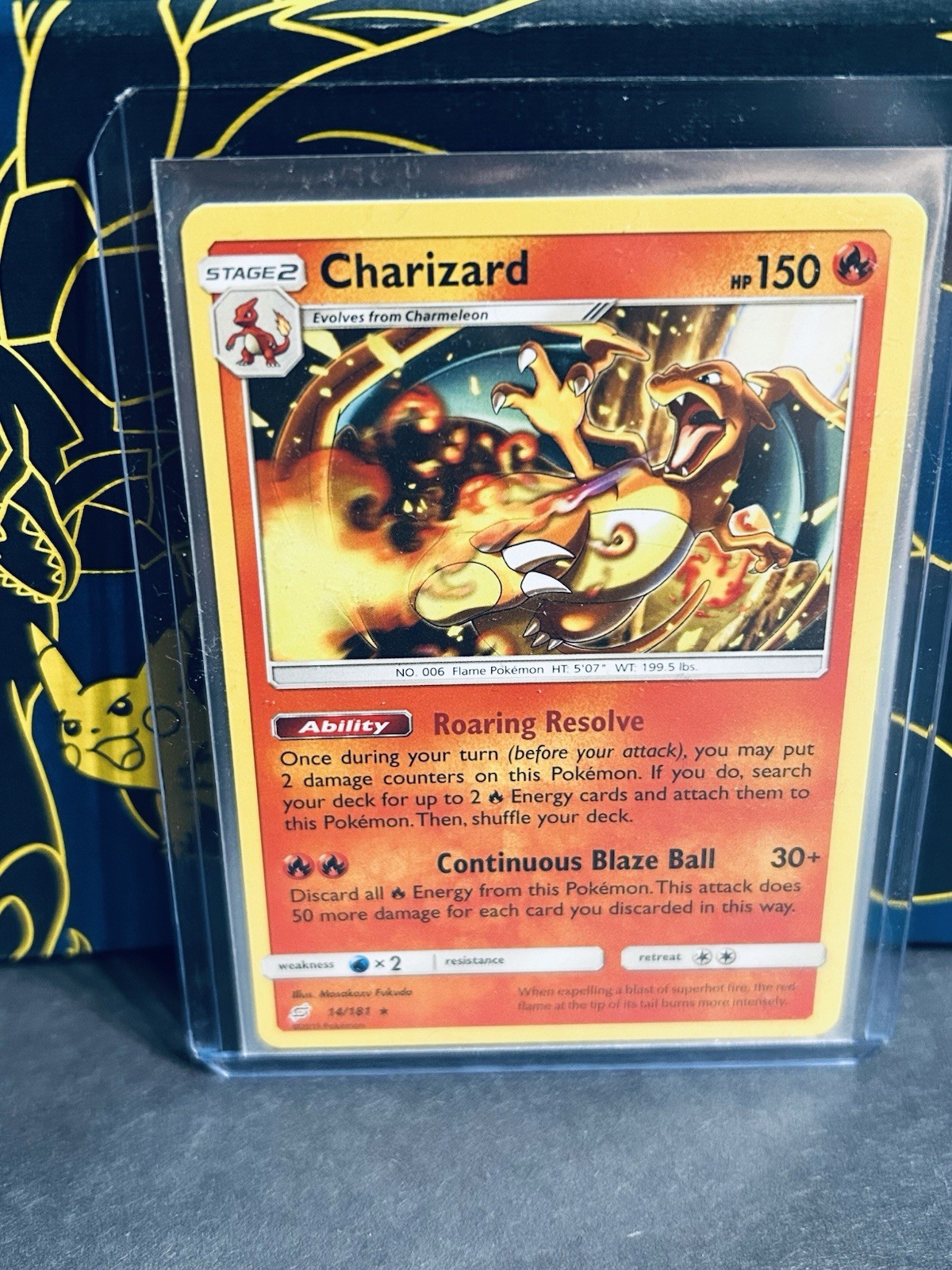 Charizard 14/181 Sm-Team Up Regular Rare Pokemon Card NM