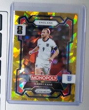 2026 Panini Prizm Monopoly Harry Kane Gold Cracked Ice #22 England 