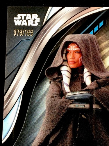 2024 Topps Chrome Black Star Wars AHSOKA TANO Rainbow /199 Ahsoka #1 - Picture 2 of 3