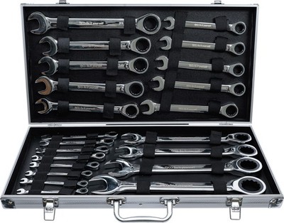 BGS Do It Yourself Ratschenring-Maulschlüssel-Satz | SW 6 - 32 mm | 22-tlg.