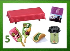 Re-ment Toy miniature Kyoto Ujicha Matcha & Hojicha Set RARE No.5