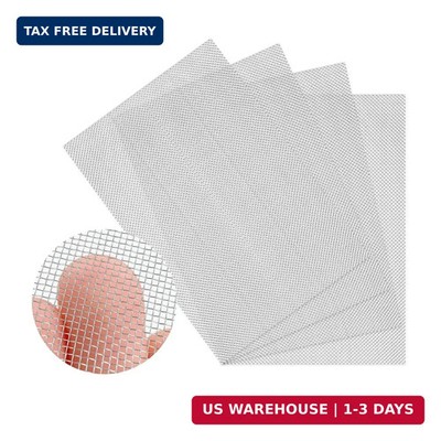 4 Pack 304 Wire Mesh Screen,11.8''X8.2'' Heat-Resisting Metal Mesh, 20 Mesh Stainl