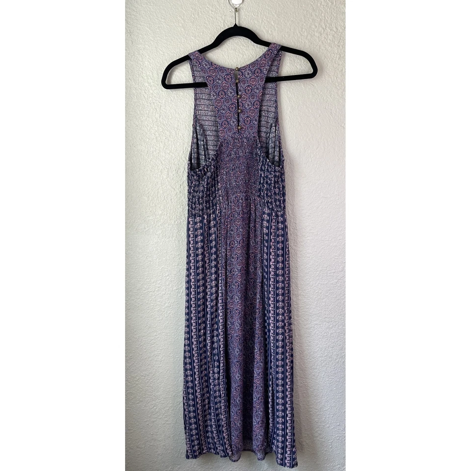 Maxi Vestido Xhilaration XXL Sin Mangas Púrpura Rosa Paisley Informal Verano Foto 3 de 4