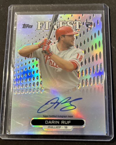 2013 Topps Finest - Autograph Rookie Refractor Darin Ruf #RA-DR (AU, RC ...